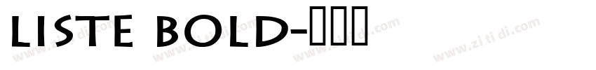 Liste Bold字体转换